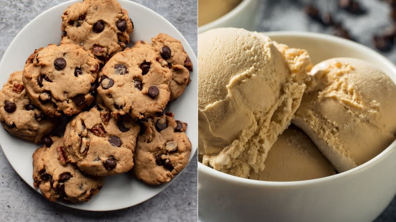 cookies and coffee ice cream