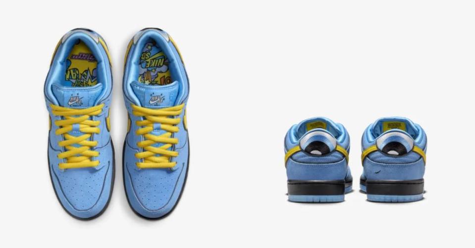 Nike SB Dunk低筒鞋Pro x 飛天小女警泡泡圖片來源：Nike官網