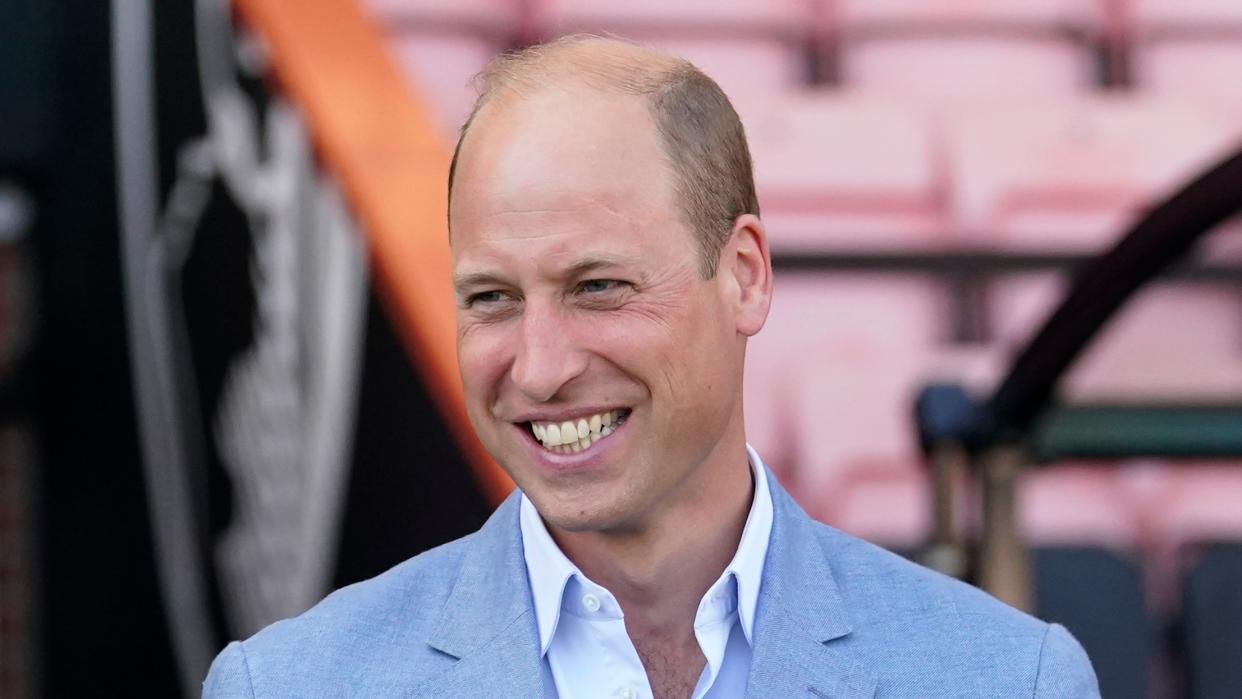  There's a role Prince William can "relish" playing. Seen here the Prince of Wales chats with AFC Bournemouth players. 