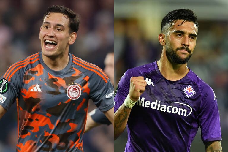 Santiago Hezze y Nicolás González, figuras de Olympiacos y Fiorentina, serán dos de los argentinos titulares en la final