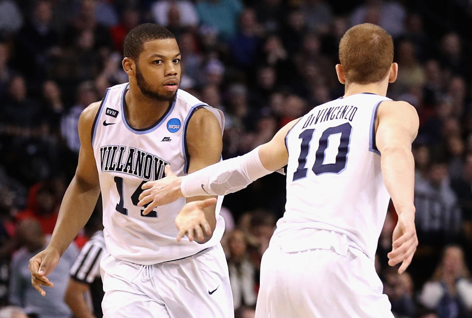 Villanova’s Omari Spellman could prove to be a problem for Kansas in the Final Four. (Getty)