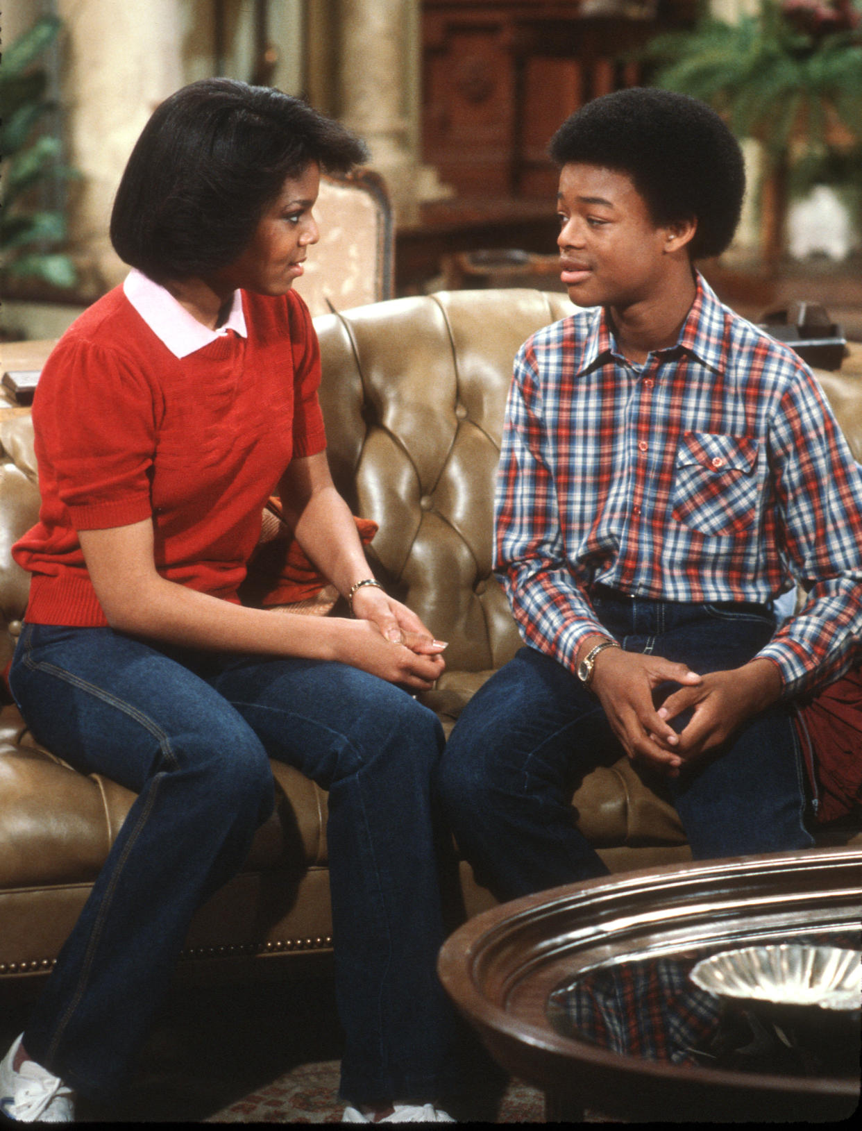 Todd Bridges and Janet Jackson on Diff'rent Strokes in 1991 (Photo by Michael Ochs Archives/Getty Images)