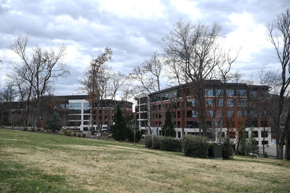 The campus of Ramsey Solutions headquarters at Berry Farms based in Franklin, Tenn., Friday, Dec. 2, 2022. 