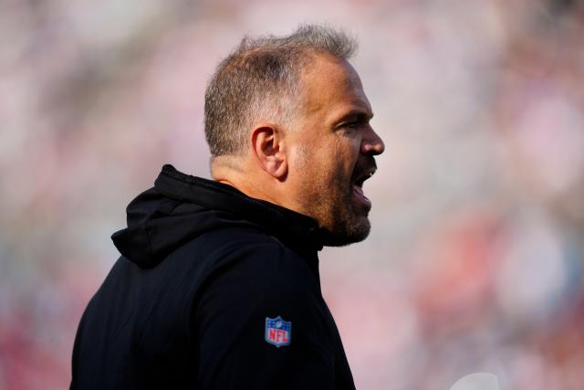 Carolina Panthers head coach Matt Rhule wears a FDNY hat in honor of the  20th anniversary of 9/11 during an NFL football game against the New York  Jets, Sunday, Sep. 12, 2021