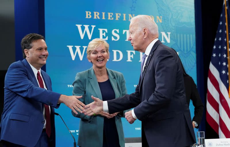 FILE PHOTO: U.S. President Biden holds meeting on preparedness to heat, drought and wildfires, in Washington