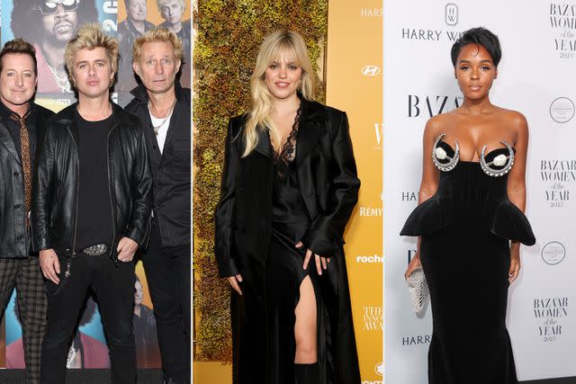 <p>Jerritt Clark for Amazon Music/Getty; Dia Dipasupil/Getty; Mike Marsland/WireImage</p> Green Day, Renée Rapp and Janelle Monáe