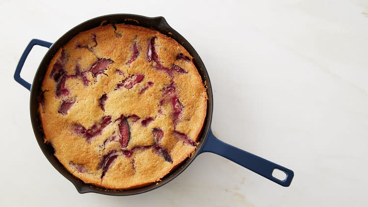 Martha's Plum Skillet Cake