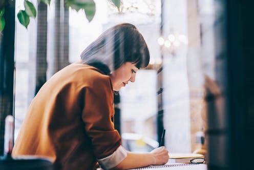 <span class="caption">Knowing how to plan, write and evaluate your assessments is key.</span> <span class="attribution"><a class="link " href="https://www.shutterstock.com/image-photo/positive-female-student-sitting-table-enjoying-1125894479?src=sXAcSkZfd2JCdRd0VyoLaw-1-2" rel="nofollow noopener" target="_blank" data-ylk="slk:shutterstock/GaudiLab;elm:context_link;itc:0;sec:content-canvas">shutterstock/GaudiLab</a></span>