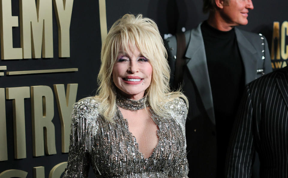 FRISCO, TEXAS - MAY 11: Dolly Parton attends the 58th Academy Of Country Music Awards at The Ford Center at The Star on May 11, 2023 in Frisco, Texas. (Photo by Theo Wargo/WireImage)