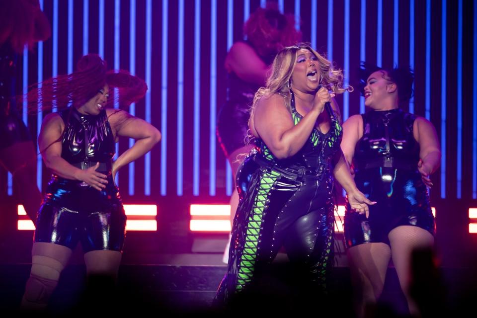 Lizzo performing in Sydney in 2023 (Getty Images)