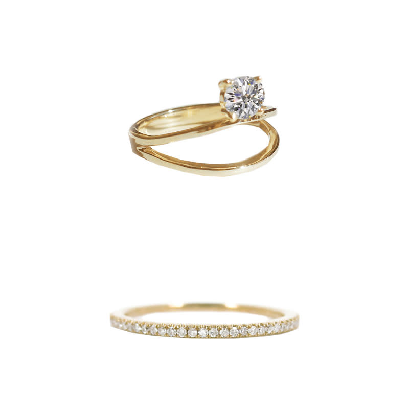 <a rel="nofollow noopener" href="https://katkimfinejewelry.com/shop/floatingdiamond-doubleband" target="_blank" data-ylk="slk:Floating Diamond Double Band, Kat Kim, $3200;elm:context_link;itc:0;sec:content-canvas" class="link ">Floating Diamond Double Band, Kat Kim, $3200</a><a rel="nofollow noopener" href="https://katkimfinejewelry.com/shop/kk-infinity-thread-band-1" target="_blank" data-ylk="slk:Infinity Thread Band, Kat Kim, $1600;elm:context_link;itc:0;sec:content-canvas" class="link ">Infinity Thread Band, Kat Kim, $1600</a>