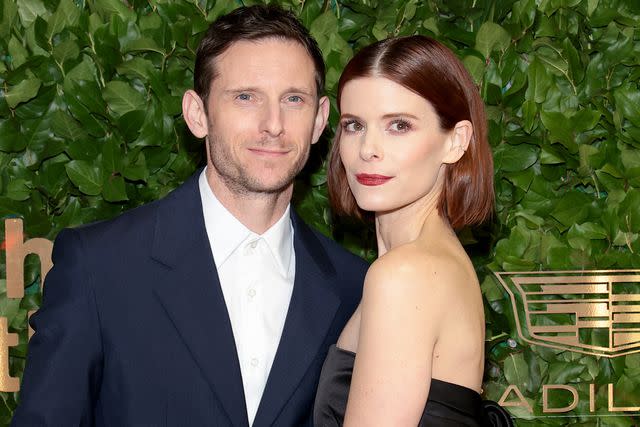 <p>Dimitrios Kambouris/Getty</p> Jamie Bell and Kate Mara attend The 2023 Gotham Awards on November 27, 2023 in New York City.