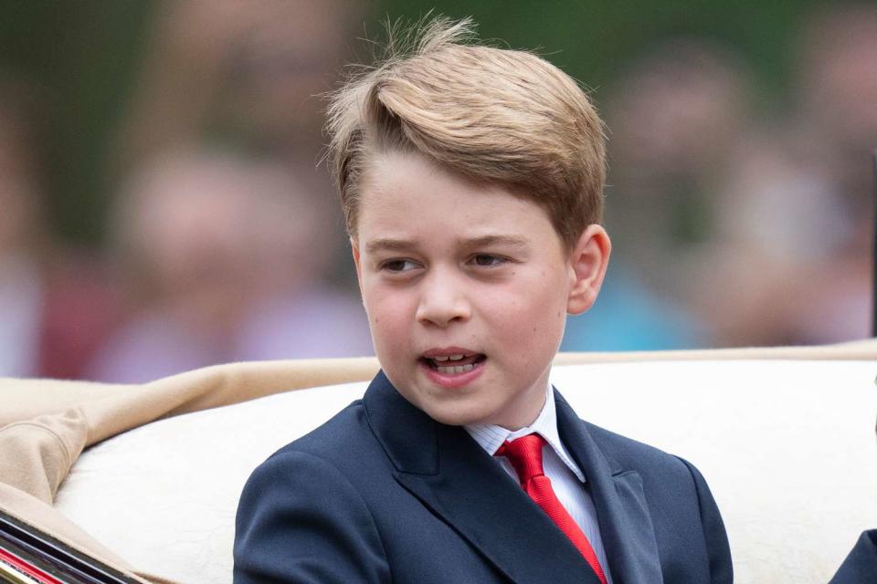 <p> Mark Cuthbert/UK Press via Getty </p> Prince George at Trooping the Colour in June.