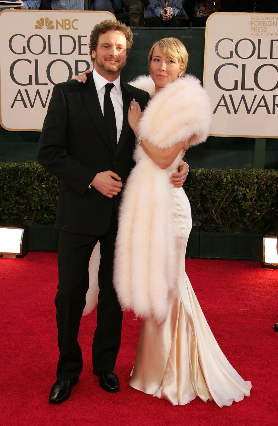 Colin Firth and Emma Thompson at the Golden Globe Awards in 2006