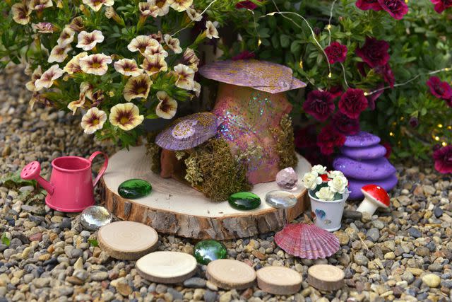 VeraPetruk / Getty Images All matter of natural materials and miscellaneous items can be used to furnish a fairy habitat