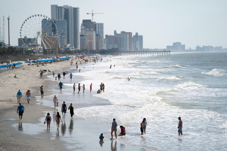 Myrtle Beach, en Caroline du Sud, a emporté la concurrence en tant que lieu privilégié que la plupart des Américains souhaitent visiter.  Getty Images