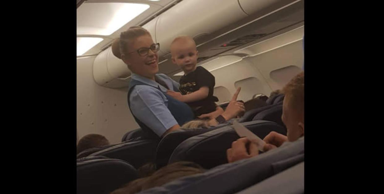 A mother took to Facebook to publicly thank a crew member on her Aer Lingus flight who helped calm the plane down after her daughter choked on a chip. (Photo: Facebook)