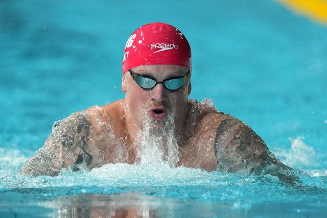 Adam Peaty was unable to explain his defeat on Sunday night (Martin Rickett/PA)