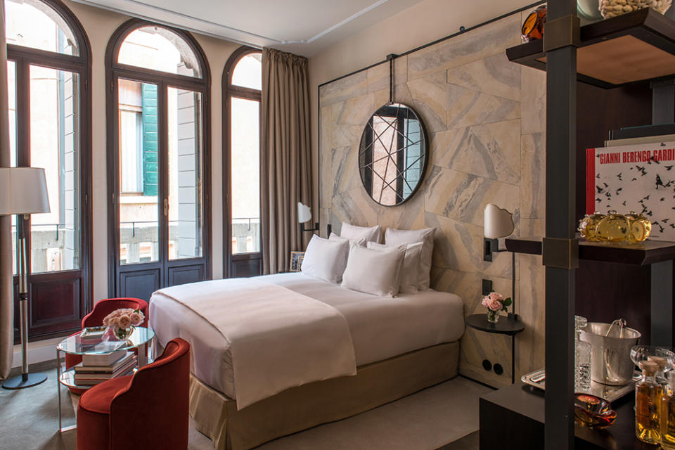 The 43 rooms at the Nolinski Venezia are a departure for the French-focused EVOK brand.