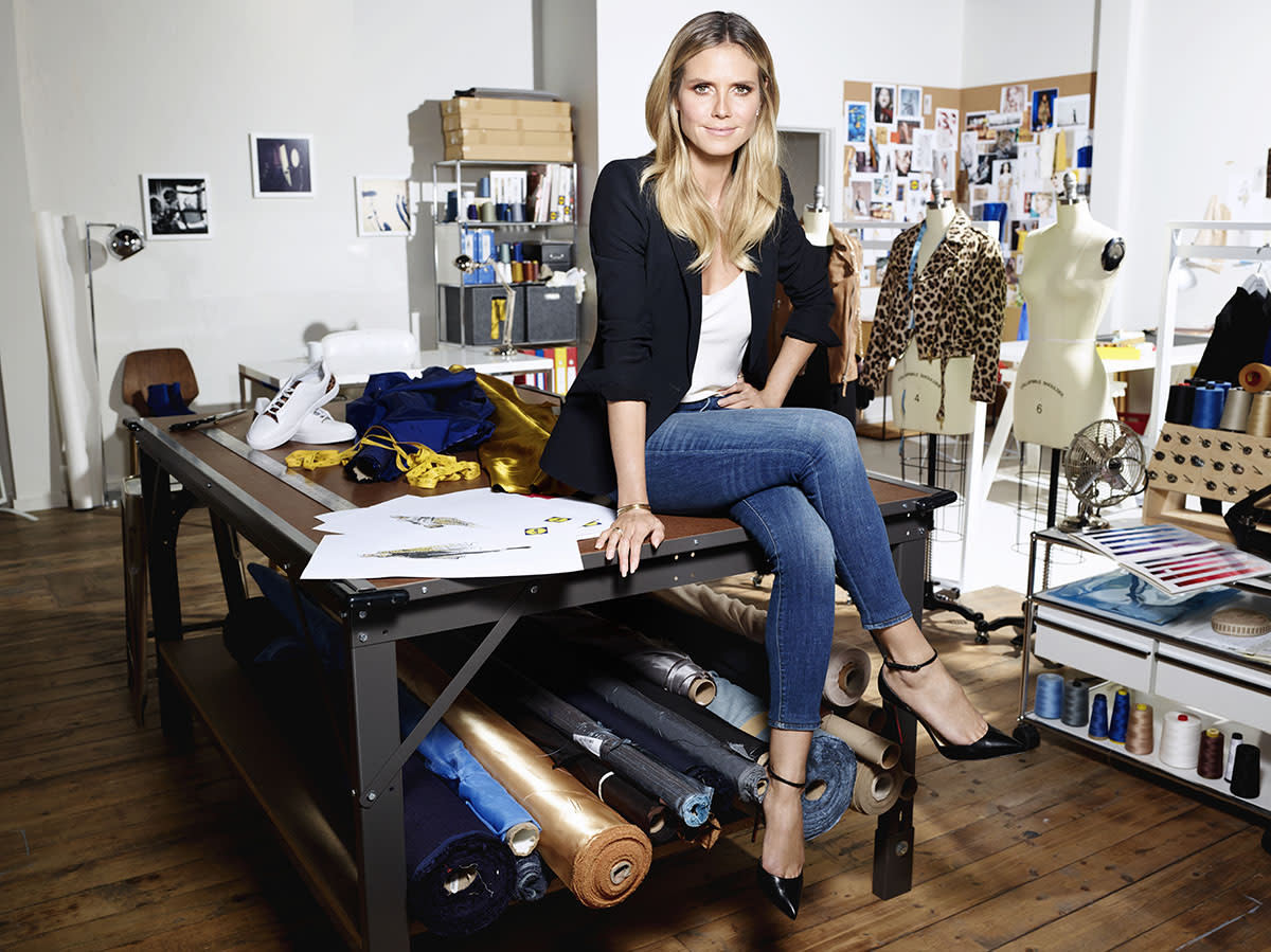 Behind the scenes of Heidi Klum designing her Esmara collection with Lidl.