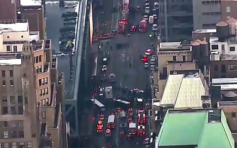 Emergency services respond to New York terror attack