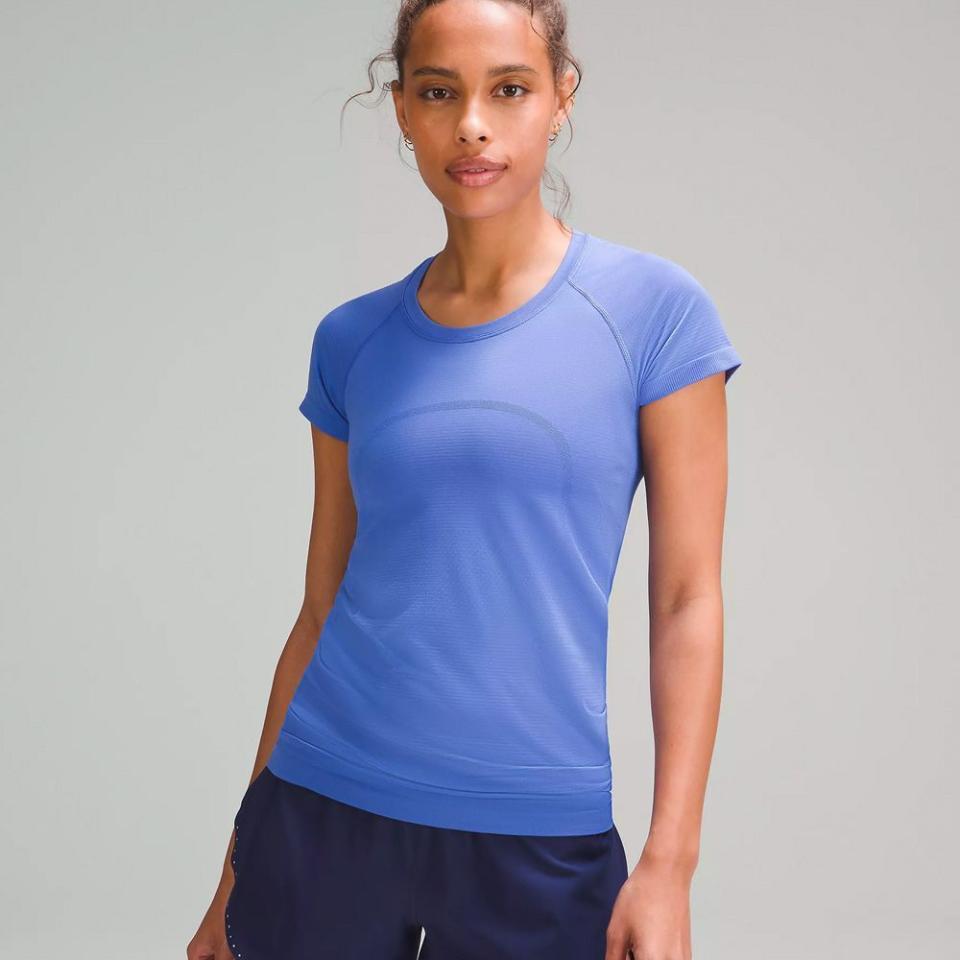 <p><a href="https://go.redirectingat.com?id=74968X1596630&url=https%3A%2F%2Fshop.lululemon.com%2Fp%2Ftops-short-sleeve%2FSwiftly-Tech-SS-2%2F_%2Fprod9750519&sref=https%3A%2F%2Fwww.runnersworld.com%2Fgear%2Fa22516491%2Fworkout-shirts%2F" rel="nofollow noopener" target="_blank" data-ylk="slk:Shop Now;elm:context_link;itc:0;sec:content-canvas" class="link ">Shop Now</a></p><p>Swiftly Tech Short-Sleeve Shirt 2.0</p><p>$68.00</p><p>lululemon.com</p>