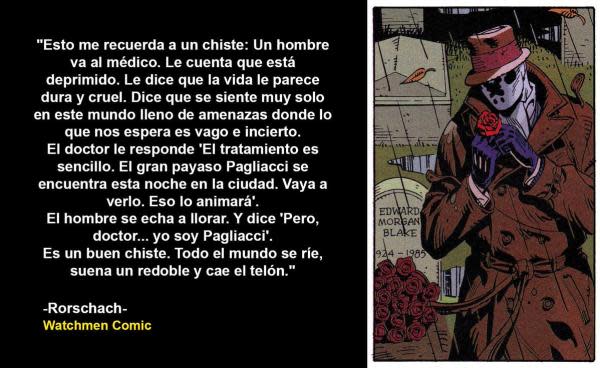 El chiste de Pagliacci en Watchmen (Imagen: X)