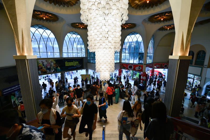 Movie fans gather to bid farewell to the last stand-alone movie theatre "La Scala" amid the spread of the coronavirus disease (COVID-19) in Bangkok