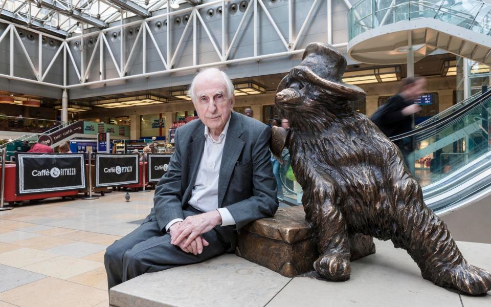 Michael Bond at Paddington Station - Credit: Andrew Crowley