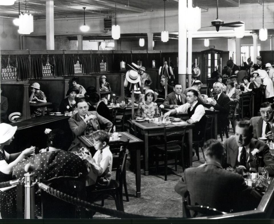 This provided photo from the 1930s shows the 300-seat cafeteria at the second Wegmans location in Rochester, NY.