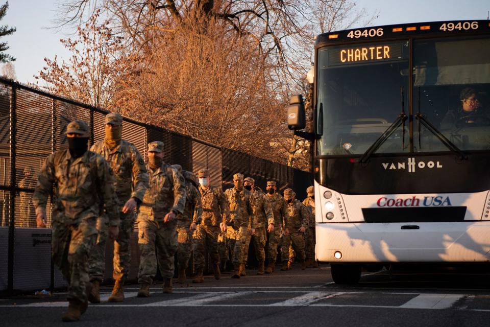 These Photos of National Guardsmen Defending a Militarized Capitol Show Where This Country Is Now