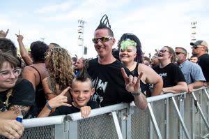 Festival goers at Louder Than Life