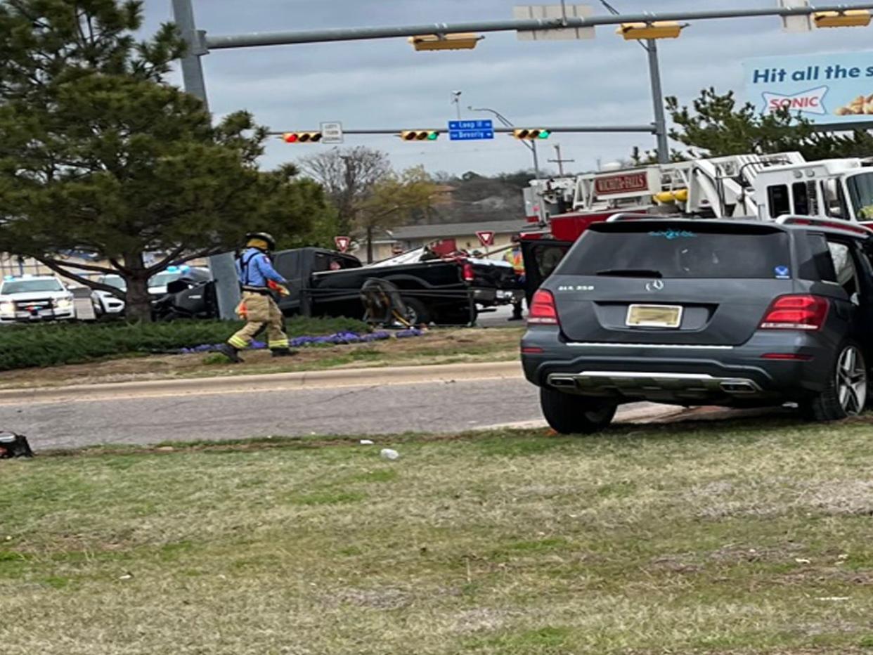 Two people were seriously injured in a two-vehicle accident at Seymour Highway and Loop 11 the morning of March 16.