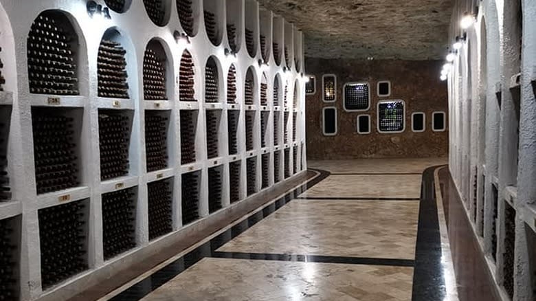 underground winery cellar Cricova