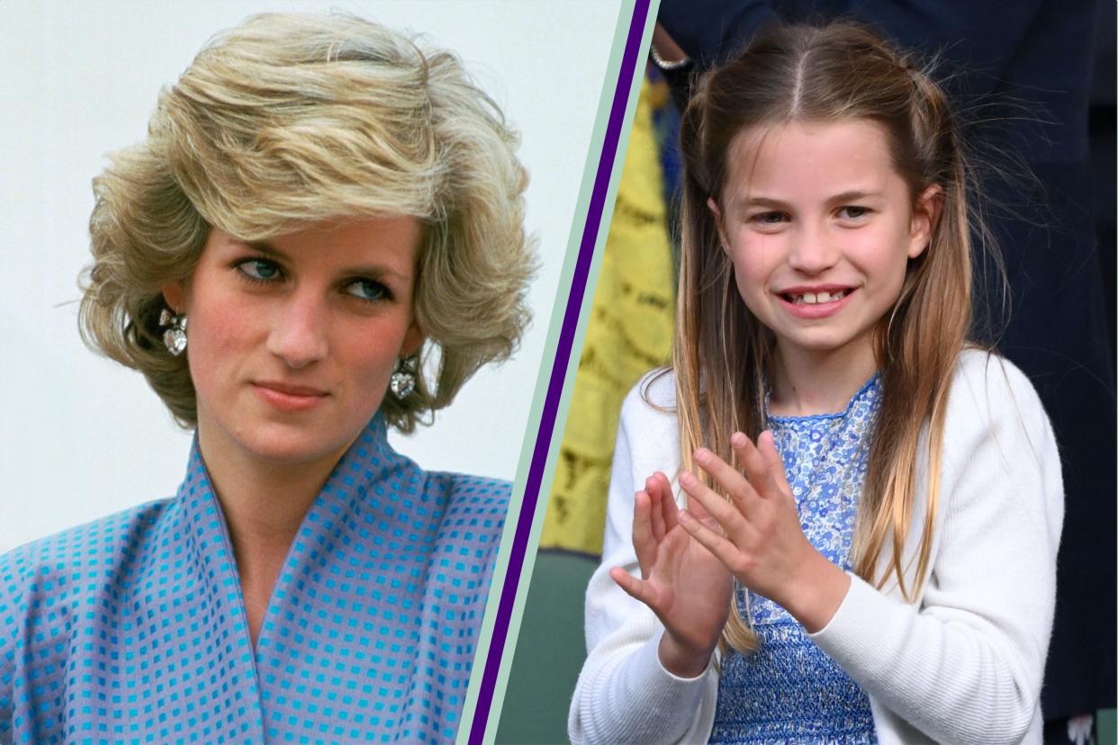  Princess Diana and Princess Charlotte. 