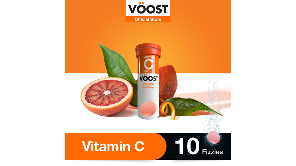 VOOST Vitamin C Effervescent Vitamin Supplement 10 Tabs to maintain immune system health. (Photo: Lazada SG)