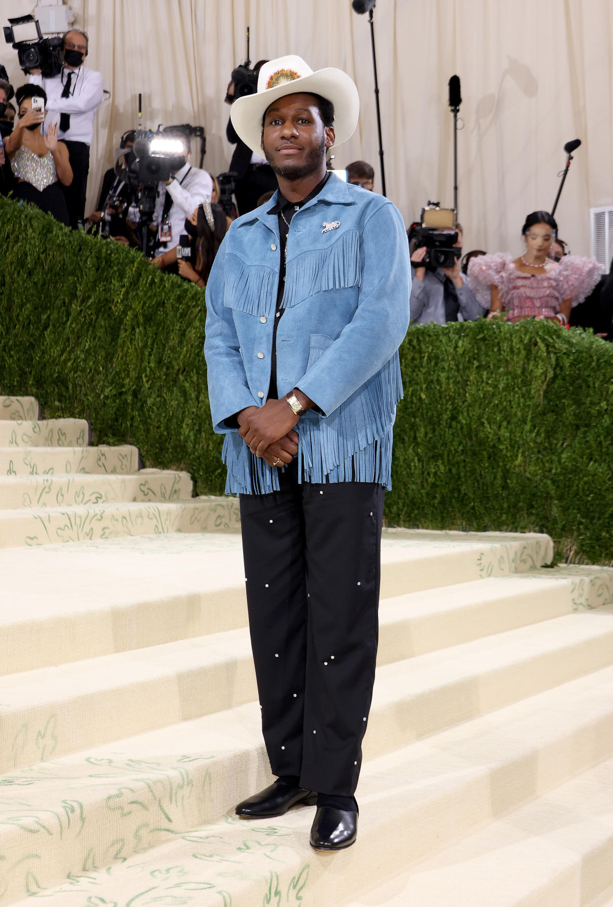 The 2021 Met Gala Celebrating In America: A Lexicon Of Fashion - Arrivals (John Shearer / WireImage)