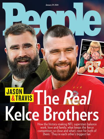 Jason and Travis Kelce PEOPLE cover