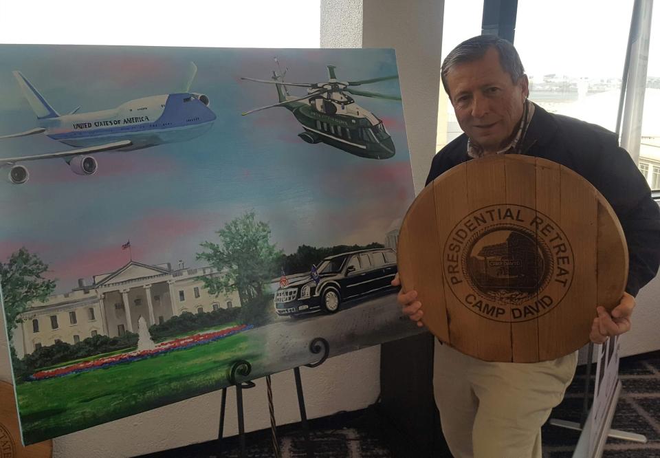 Galesburg's Mike Ebbing attends the White House Communications Agency 75th anniversary celebration in Washington, D.C., in 2017.