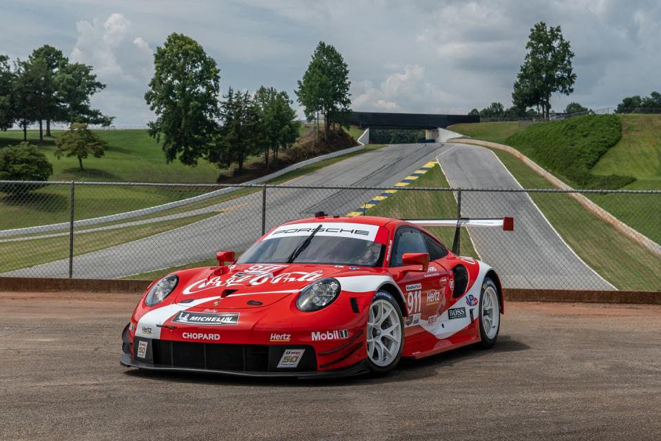 View Photos of Porsche's 911 RSR in Coke Livery