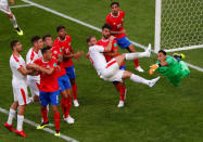 Soccer Football - World Cup - Group E - Costa Rica vs Serbia - Samara Arena, Samara, Russia - June 17, 2018 Costa Rica's Keylor Navas in action REUTERS/David Gray