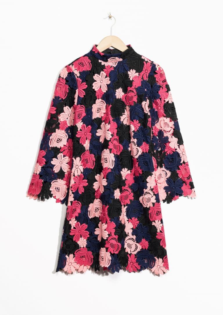 Floral crochet dress, £95