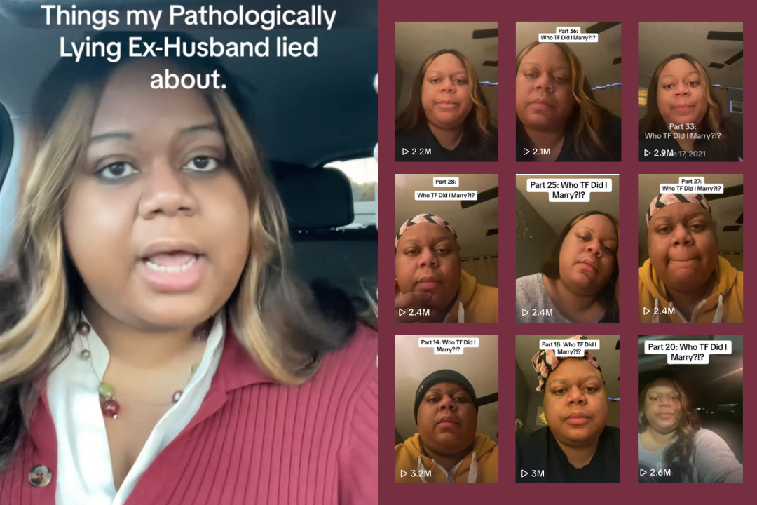 Content creator Reesa Teesa went viral for sharing her experience marrying a pathological liar. Here's what to know about lying and how to recognize it. (TikTok/@reesamteesa)