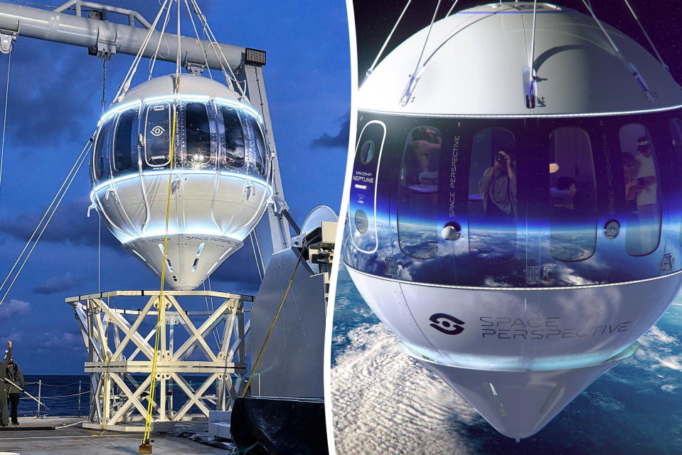 The balloon launched from Voyager Marine Spaceport off the coast of St. Petersburg, Florida. 