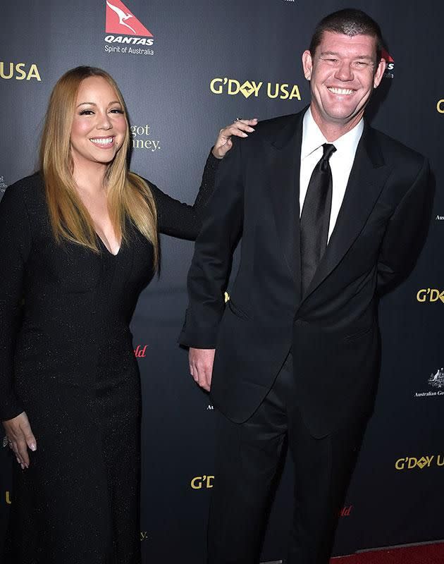 Mariah and James are happy. Source: Getty