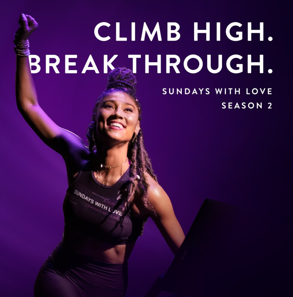 Ally Love hosts Peloton’s “Sundays with Love” sessions in a way that helps build a community around fitness.