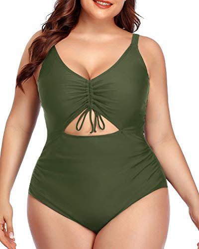 13) Plus Size One Piece With Cutout