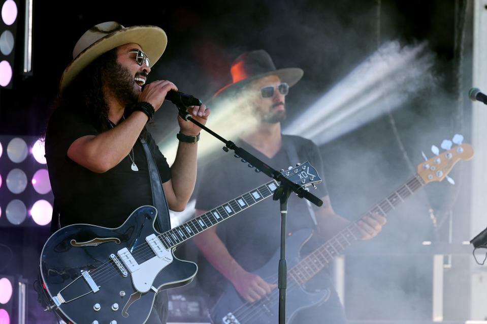 Patrick and the LVB perform as BYU holds a party to celebrate their move into the Big12 Conference with music, games and sports exhibits in Provo on Saturday, July 1, 2023. | Scott G Winterton, Deseret News