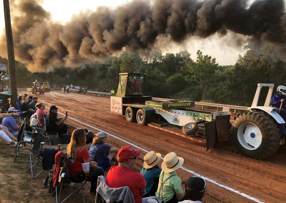 Tractor pull at Field Day of the Past in Amelia on Sept. 17, 2022.