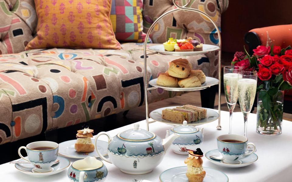 The Ham Yard hotel's sparkling afternoon tea